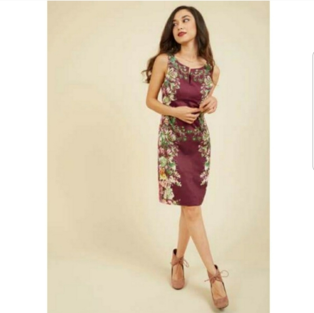 MODCLOTH Of the Garland Variety Dress
